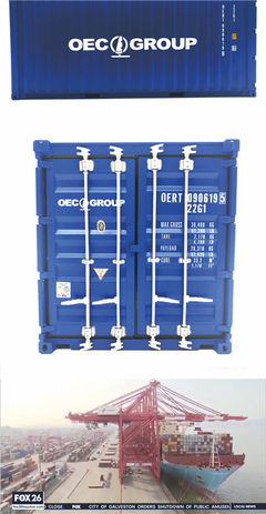 CEO GROUP集裝箱液袋模型 1:20航運液袋集裝箱模型 海藝坊